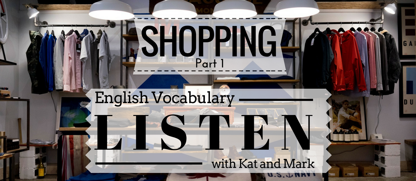 English Listening Practice Shopping Vocabulary 1