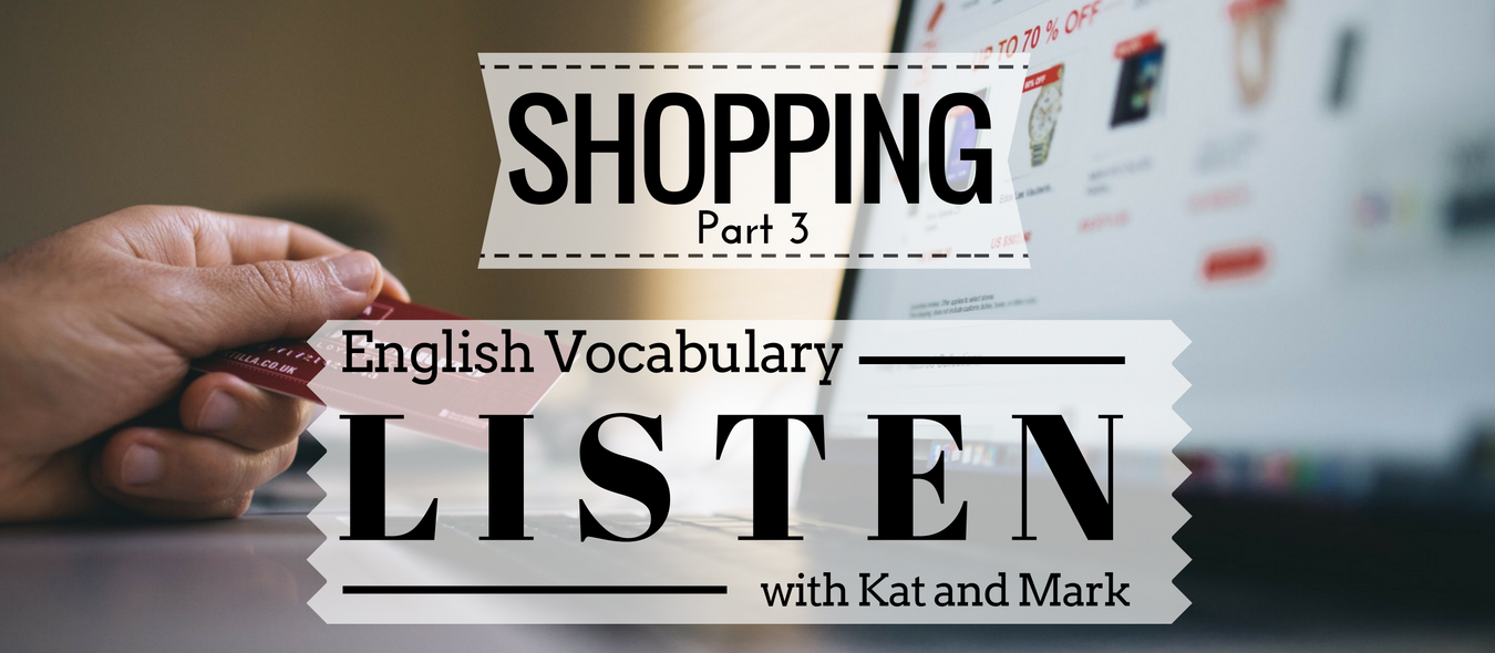 English Listening Practice Shopping Vocabulary 3