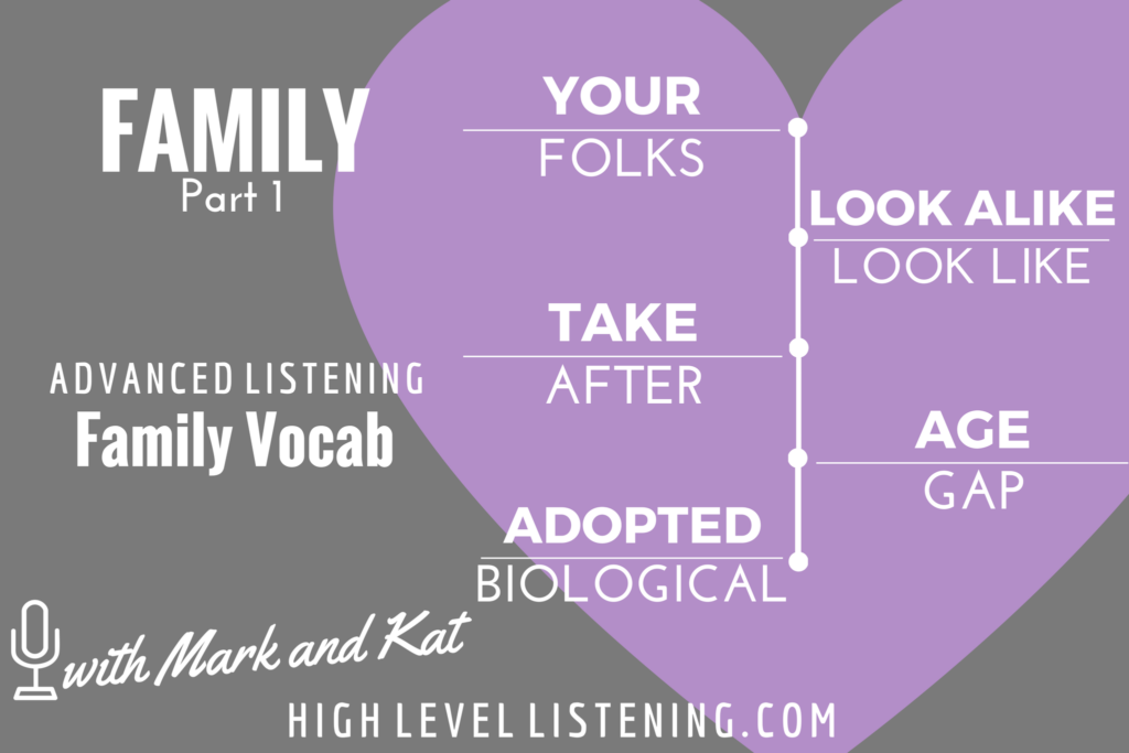 Advanced ESL listening Practice for Adults Family Vocabulary 1