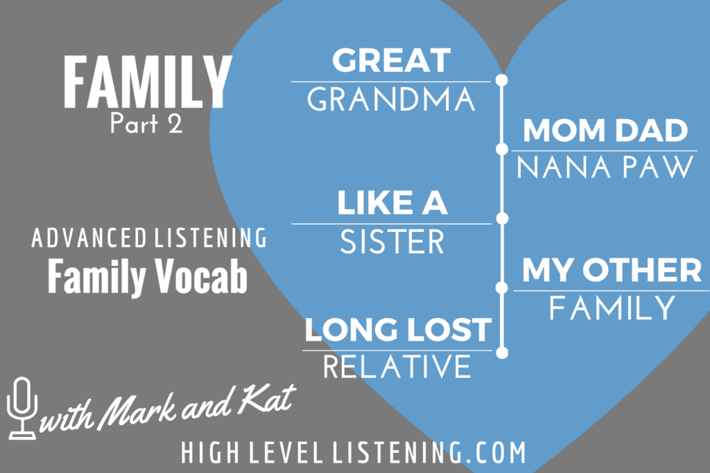 Advanced ESL listening Practice for Adults Family Vocabulary 2