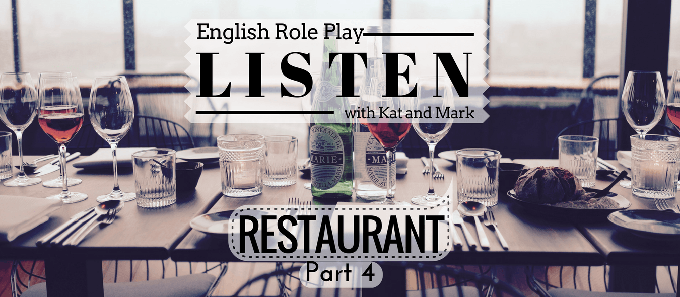 English Listening Practice Restaurant Role Play USA UK 4