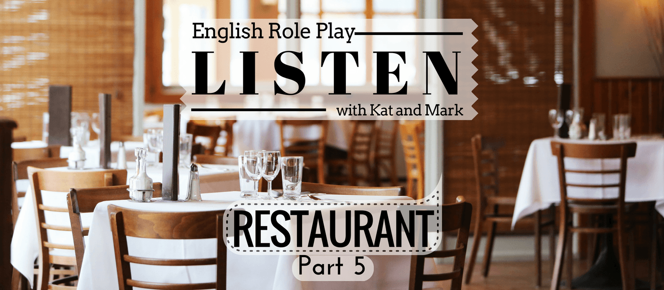 English Restaurant Role Play English Listening Practice Restaurant Role Play 5